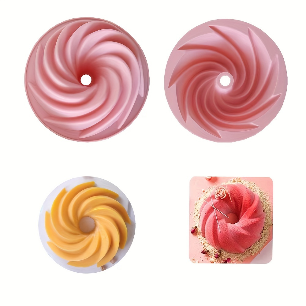 Silicone Cake Pan With Spiral Design, Food Grade Non-stick