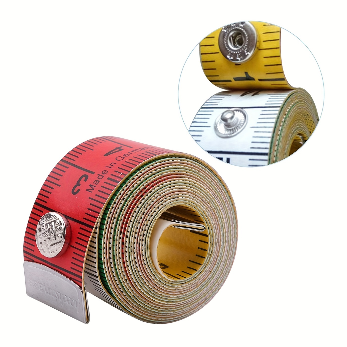 2pcs/pack, Tape Measure, Soft Tape Measure, Sewing Tailor Cloth Tape  Measure, 120 Inches/300 Centimeters (yellow) And 60 Inches/150 Centimeters  (white