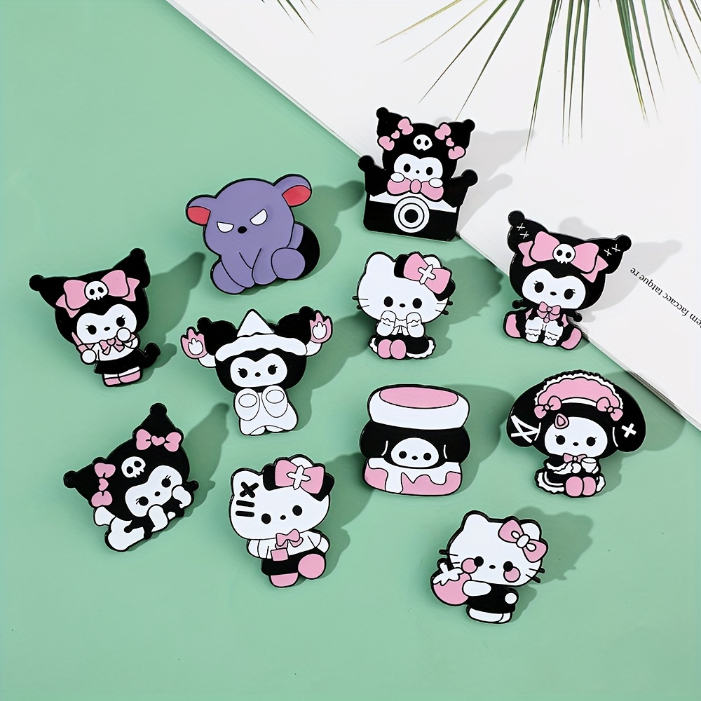 Series Badges Cartoon Hello Kitty Brooch Cute Kulomi - Temu