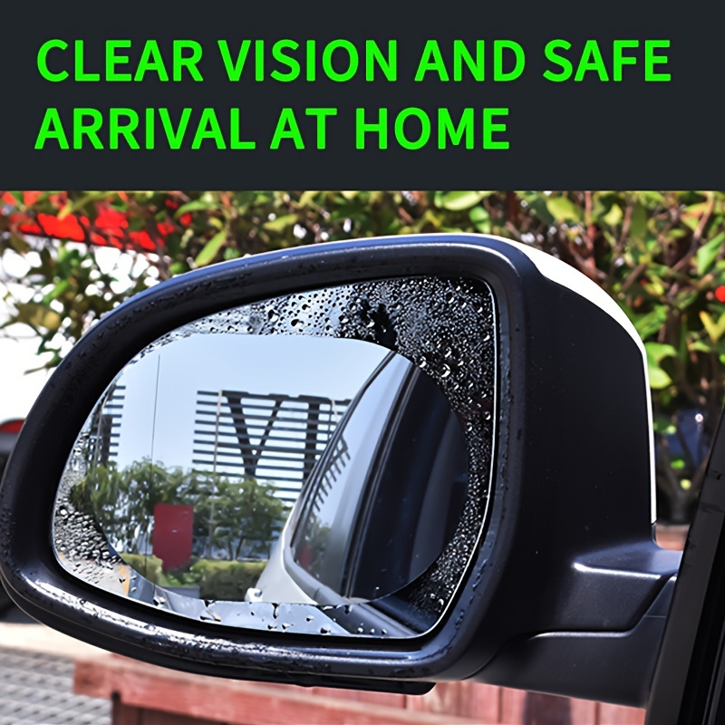 Carsun Car Rear View Mirror Film, Waterproof Protective Film Anti Fog Anti  Glare Anti Scratch Anti Water Mist HD Mirror Window Film Cars Blind Spot