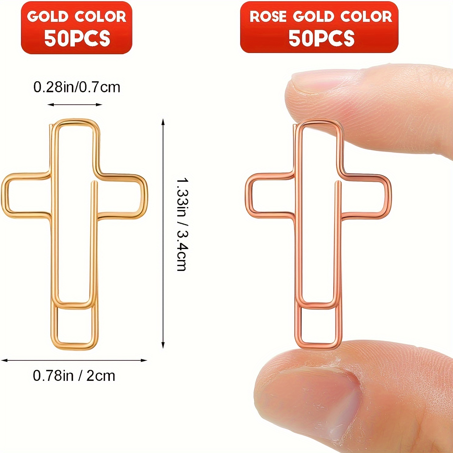 Cross Paper Clips Bible Paper Clips Journaling Paper Clips - Temu