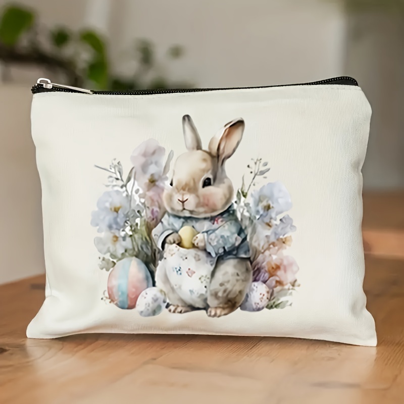 Kawali Bunny Carry Pouch Zipper Storage Bag Cosmetic Canvas Temu