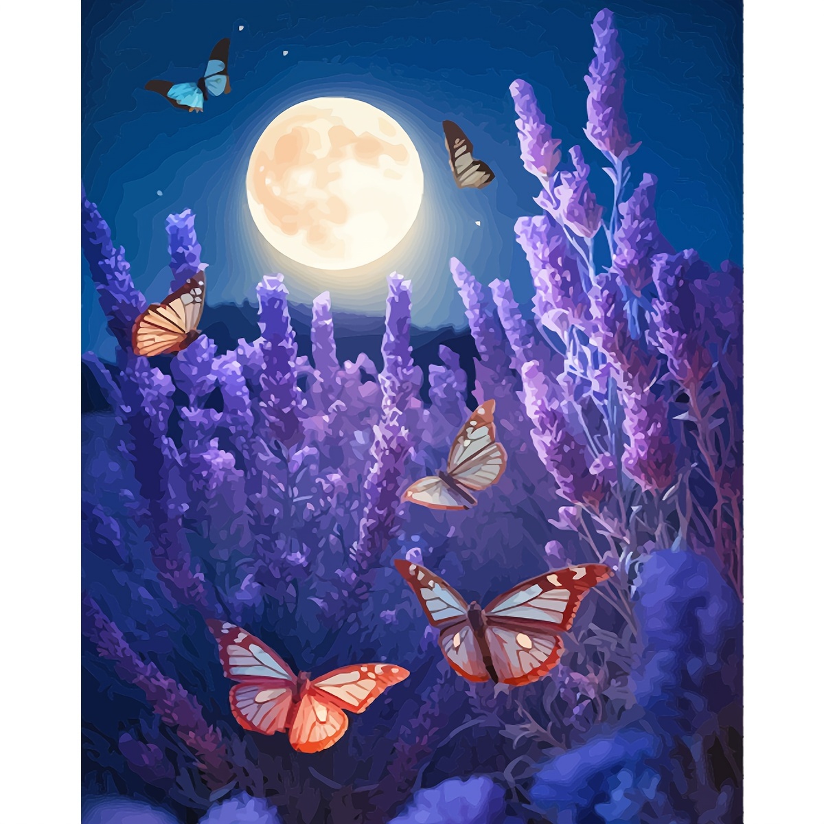 Judoit Paint By Number For Adults Beginner, Diy Painting By Numbers Kits  For Adults Paint Kits Canvas Gifts Arts Crafts For Home Decor Moon Mushroom  Forest Butterfly, Paint By Numbers Diy Acrylic, 