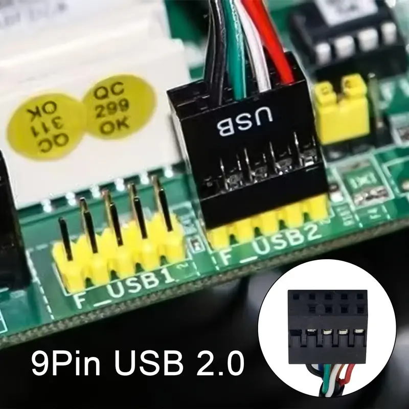 Adaptateur de convertisseur USB 3.0 20 broches mâle à USB 2.0 9 broches,  carte mère, câble femelle pour CD-Rom/disquette, 1 à 5 pièces - AliExpress