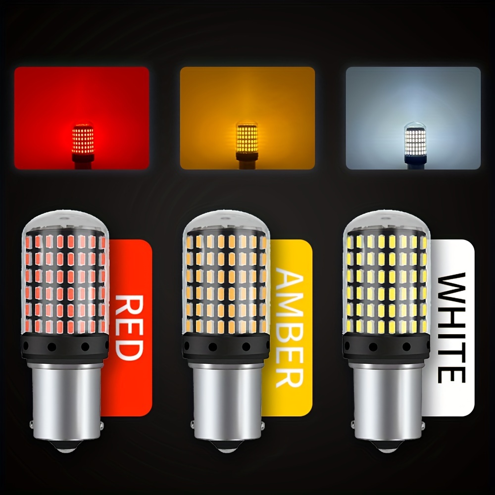 Cheap 7440 T20 LED Light Canbus Error Free 1156 BA15S P21W LED Bulb Car  Lights BAU15S PY21W W21W LED T25 3156 Yellow Turn Signal Lamp