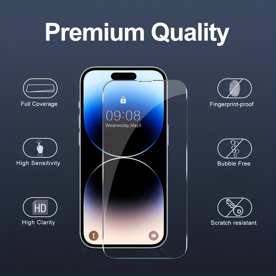 Vidrio Templado Full Cover Para iPhone 13 Pro Max Premium 9h