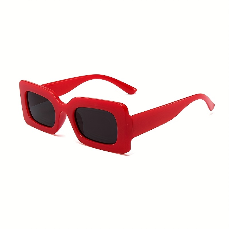 Y2k Rectangle Fashion Sunglasses For Women Men Funny Candy - Temu