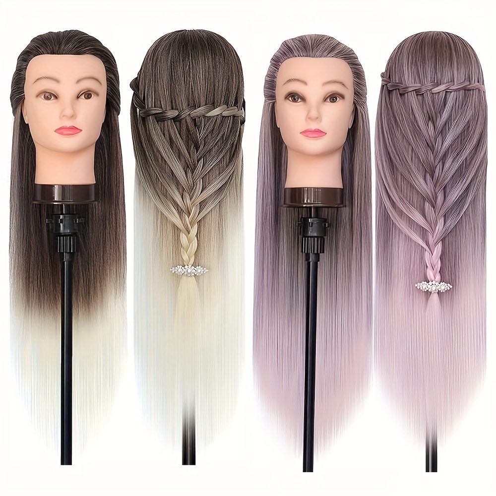 Female Mannequin Head Hair Styling Training Manikin Cosmetology Doll Head  Synthetic Fiber Hair For Hairdresser And Free Clamp Holder (6 Colors) -  Temu United Arab Emirates