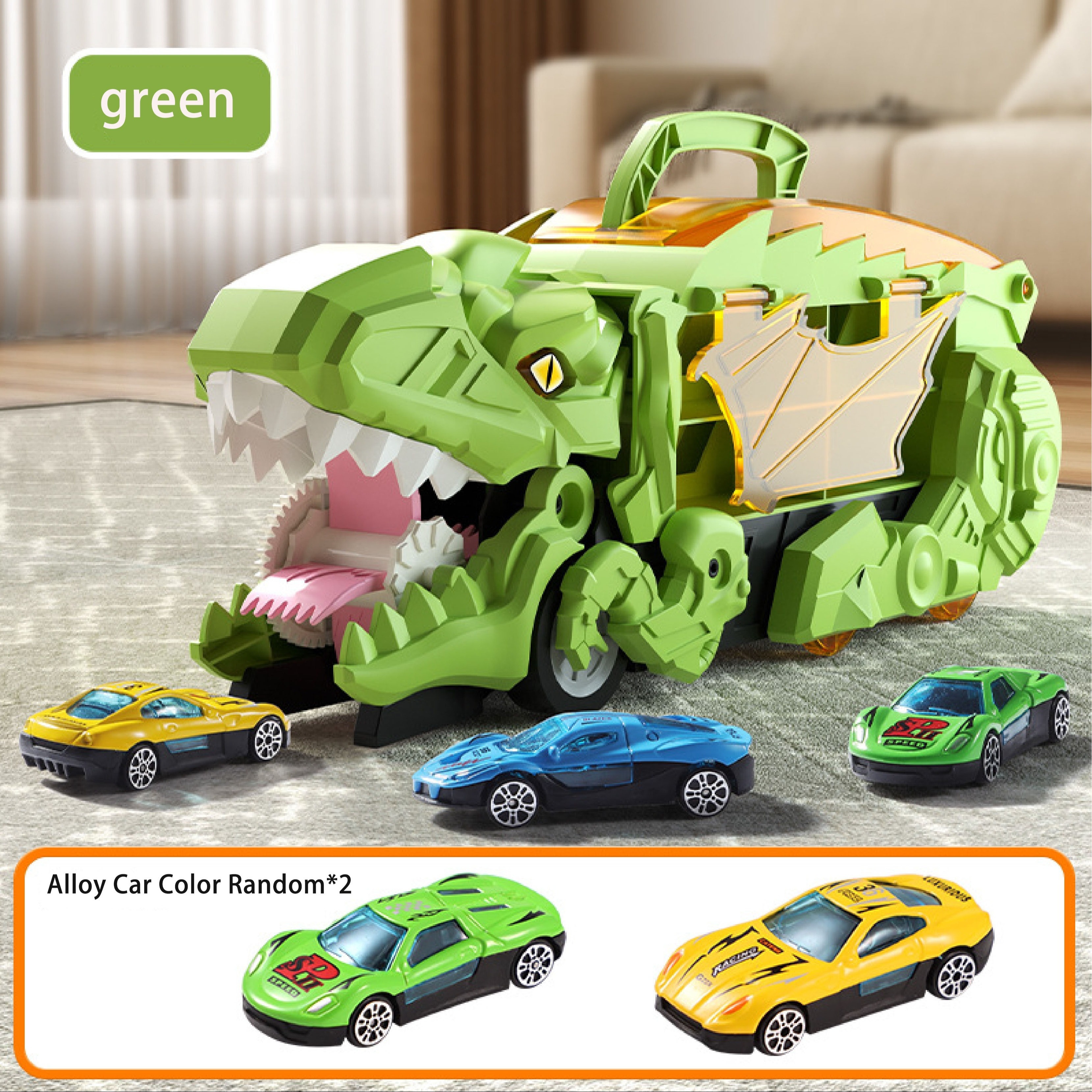 Deformed dinosaur toy store car