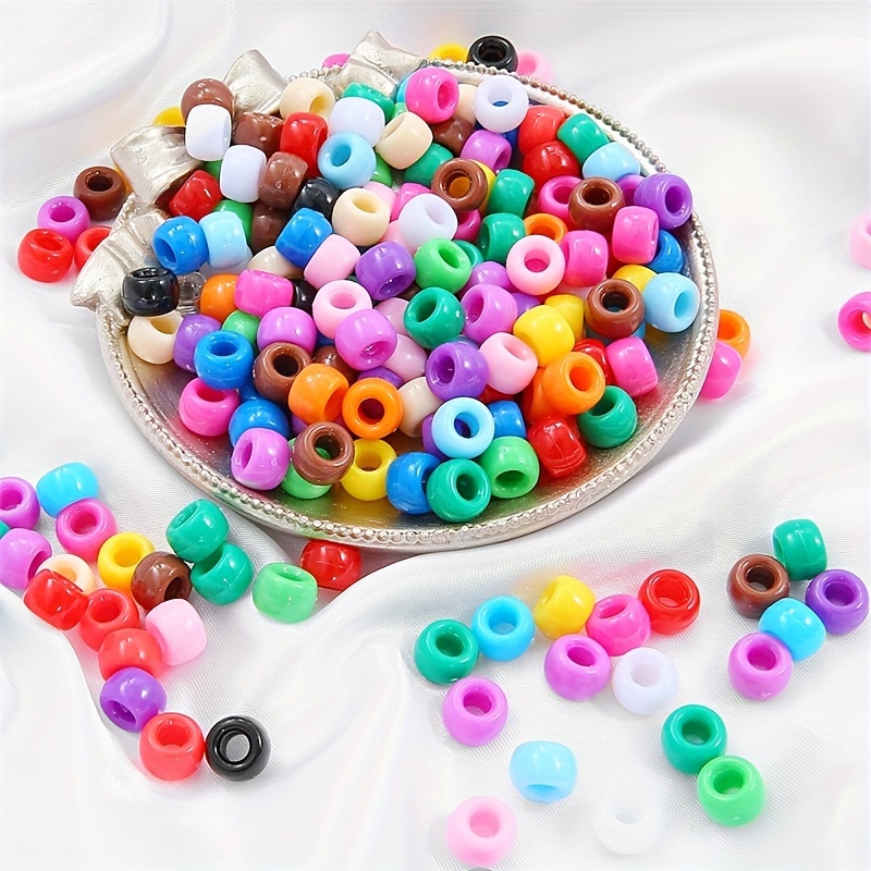 Plastic Jelly-Colored Flat Beads Loose Spacer Beads Diy Handmade Bracelets  Necklace Jewelry Making Findings