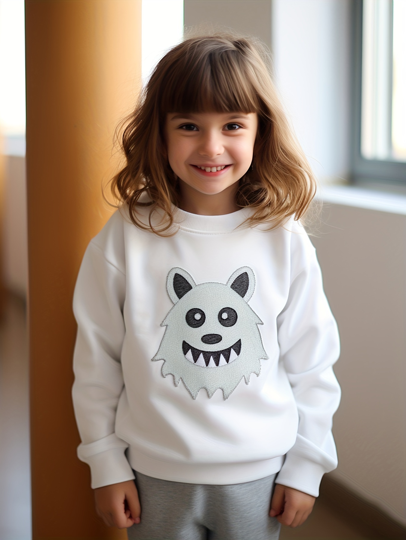 Polar Bear Print Pullover (Toddler/Little Kids)