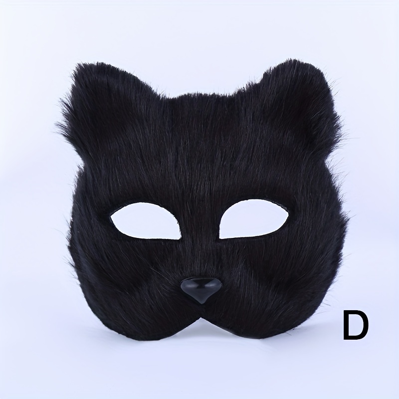 Máscara De Gato Branco Therian Mask Prom Supplies 20 Unidade