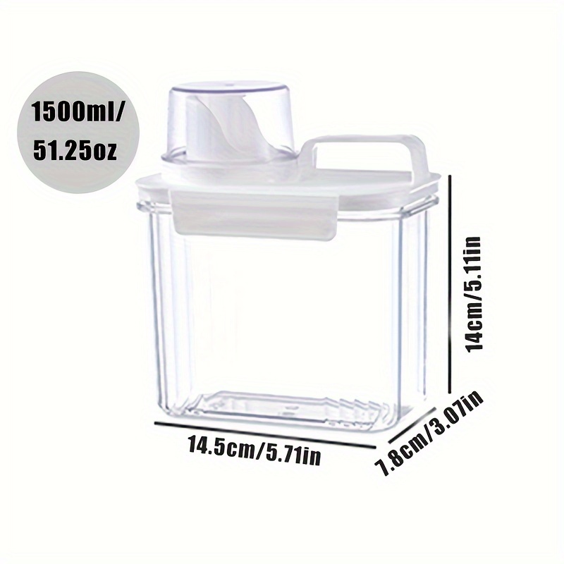 Large Capacity Laundry Detergent Dispenser With Laundry Detergent Measuring  Cup, Lid, And Bleach Container From Gonzizhen, $19.95
