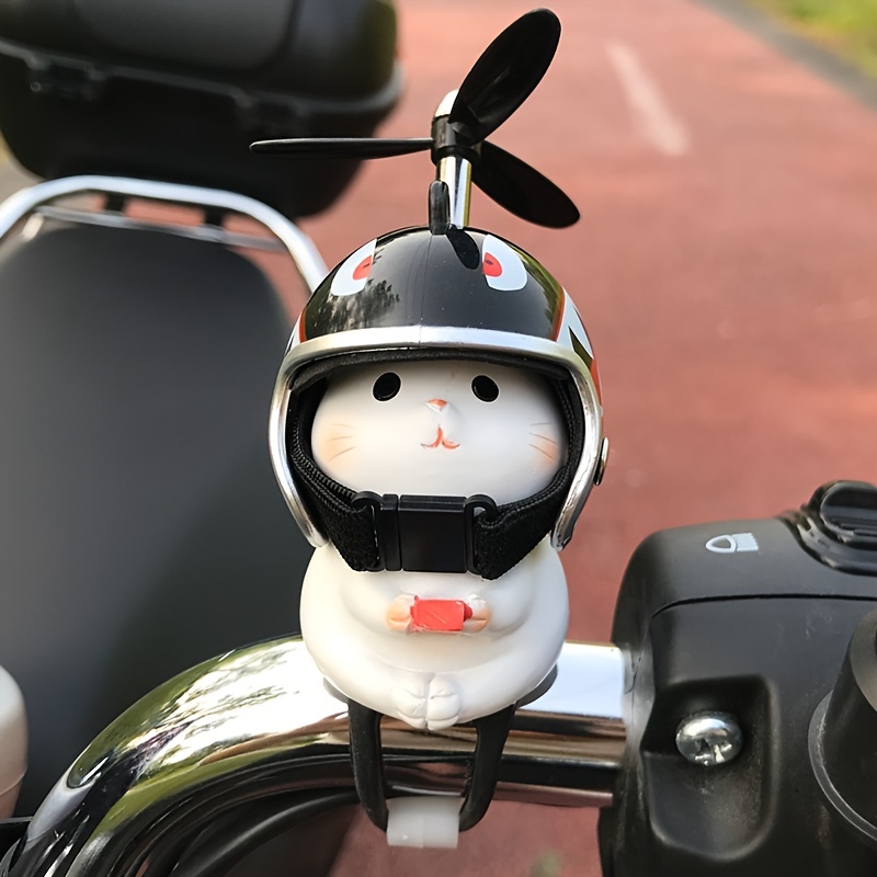 wolpin Bicycle Decor for Bike Car Dashboard Cute Cat with Helmet and Fan Car  Interior Decoration Accessories Desk Decoration, Bicycle, Acrylonitrile  Butadiene Styrene : : Car & Motorbike