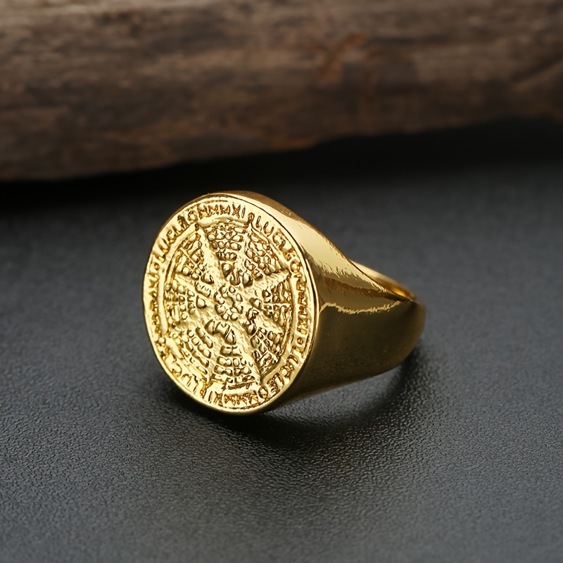 1* *'s Fashion Hip Hop Style Unique Compass Ring - Main Image