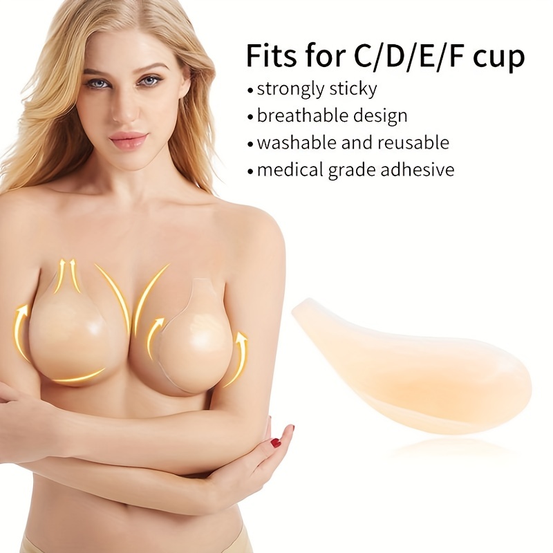 Silicone Bra Insert Pads Almofadas de realce invisíveis - Temu