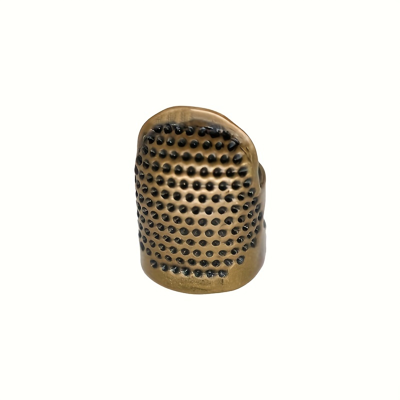 1pc Sewing Thimble Finger Protector Fingertip Thimble Adjustable Metal  Shield Protector For Sewing Embroidery Thimbles For Hand Sewing