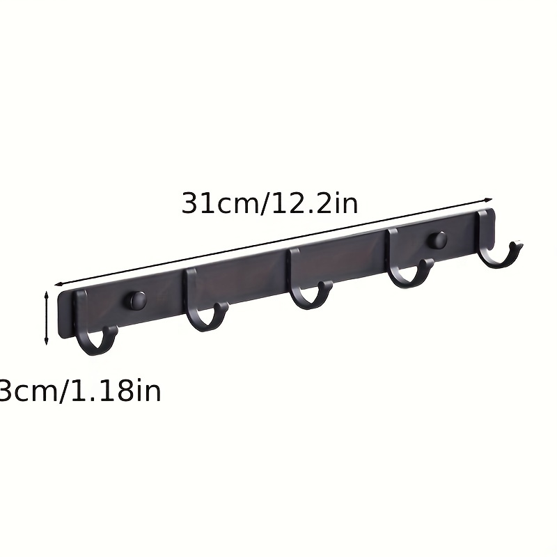 Clothes Rack Wall Mount 3 5 7 Hooks Metal Coat Hooks Coat - Temu