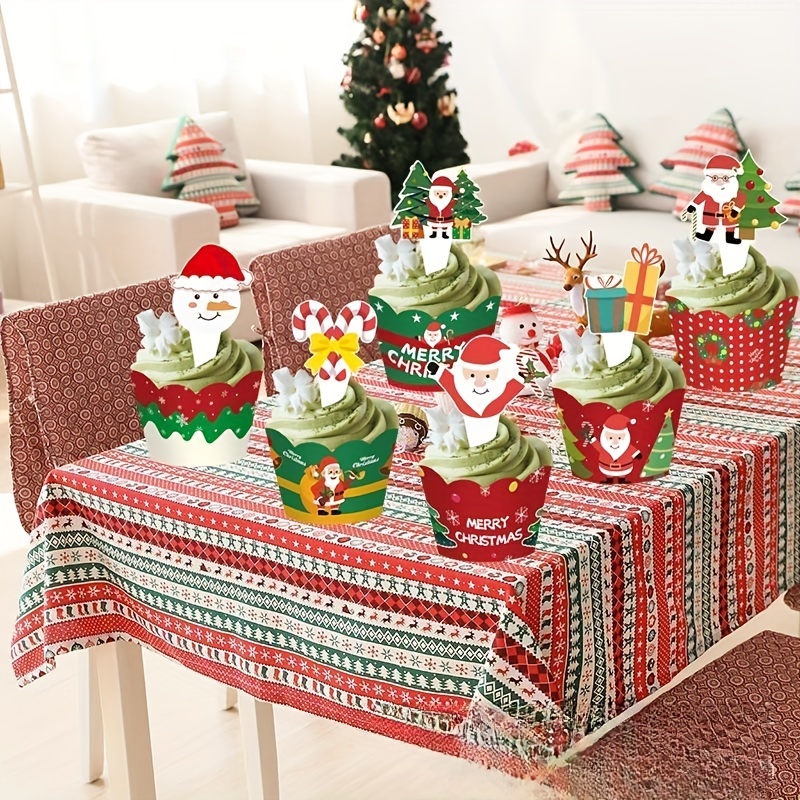 Christmas wrapping paper cake topper in edible wafer or icing A4 sheet
