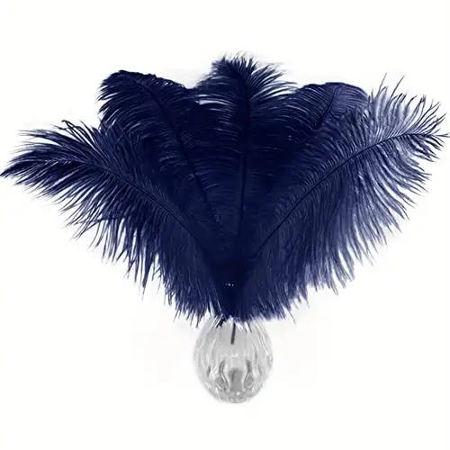 10pcs Fluffy Ostrich Artificial Feathers Arts Crafts Mixed Colors (10-12  Length), DIY Decoration for Wedding Centerpieces, Festival Party