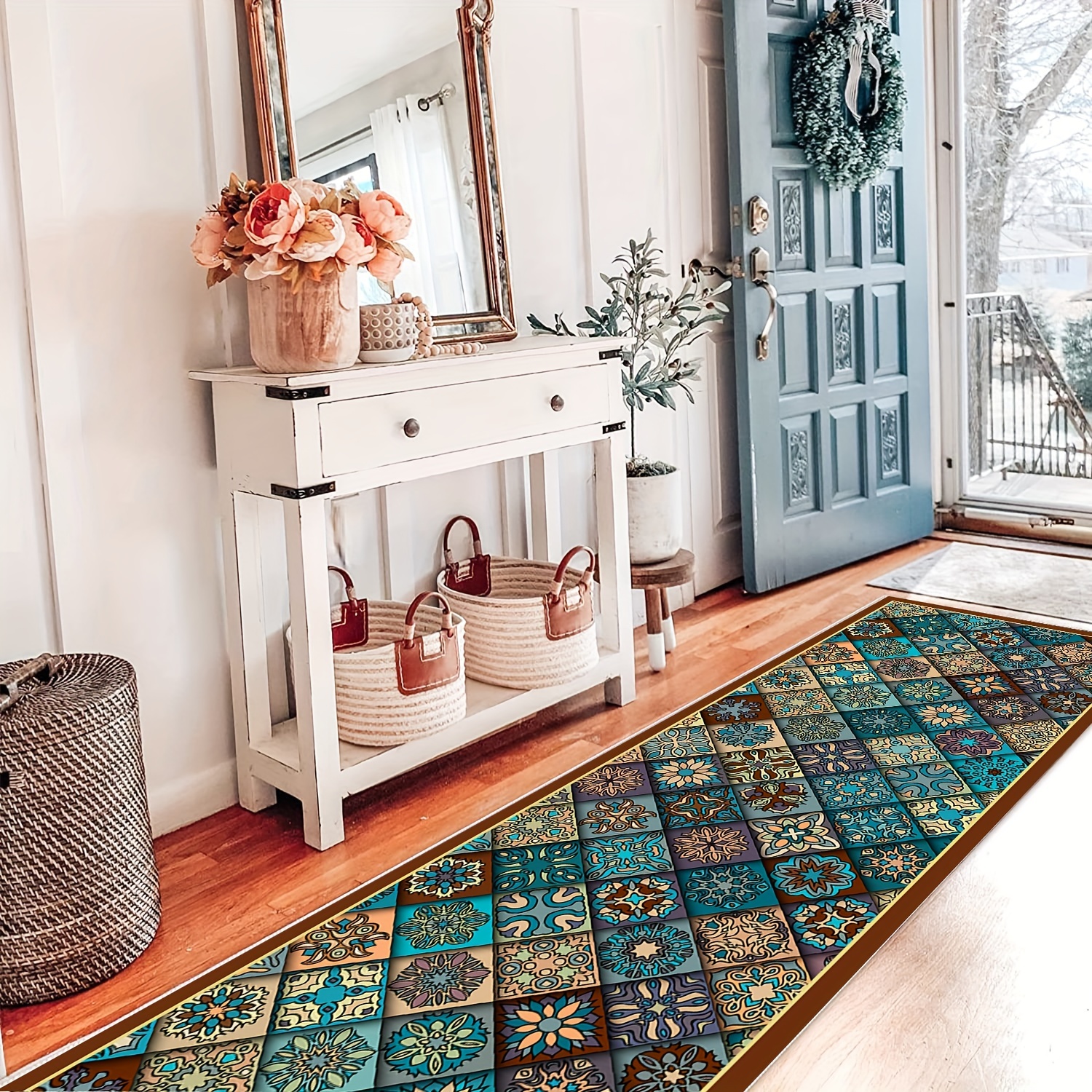 Moroccan Runner Rugs For Hallway Kitchen Non slip Stain - Temu