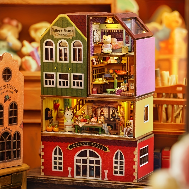 Kit de Maison de Poupée Miniature à Faire Soi-Même, Maison de Poupée  Magique Vintage Européenne, Cadeau dAnniversaire,Noël - Cdiscount Jeux -  Jouets