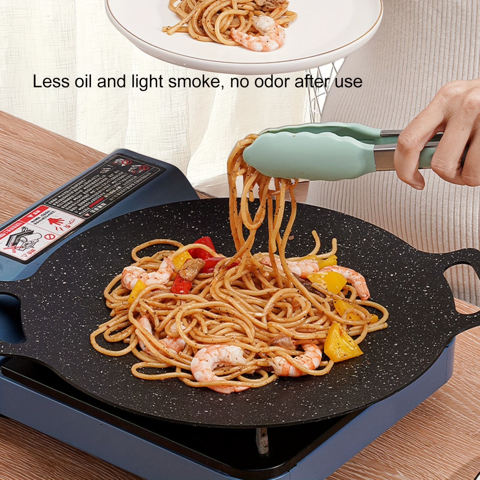 Upgrade Your Bbq Game: Non-stick Induction Cooker Grilling Pan