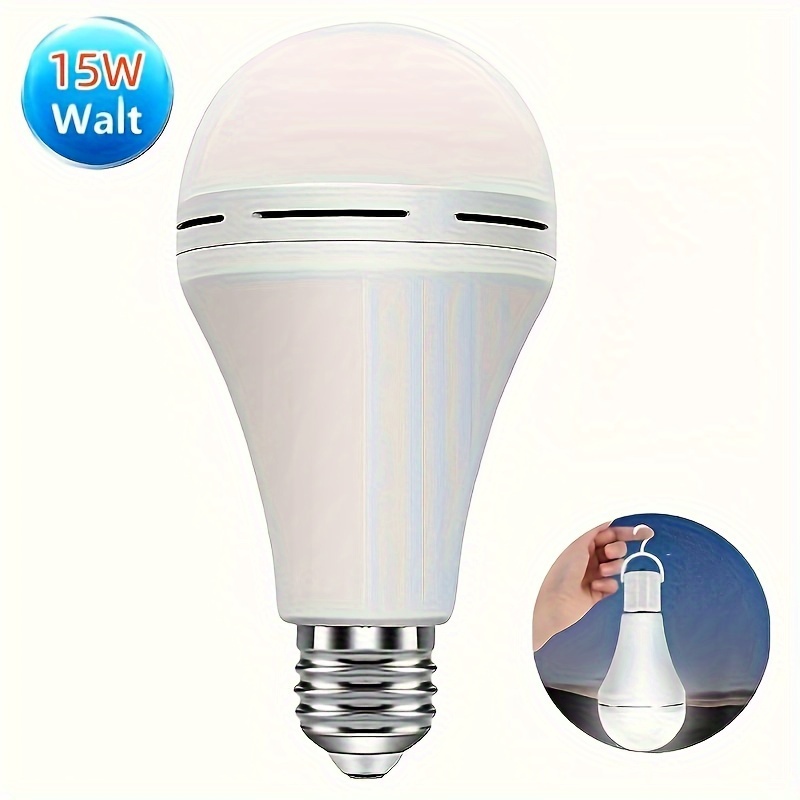  2 Packs Emergency Rechargeable Light Bulbs,5W Dimmable