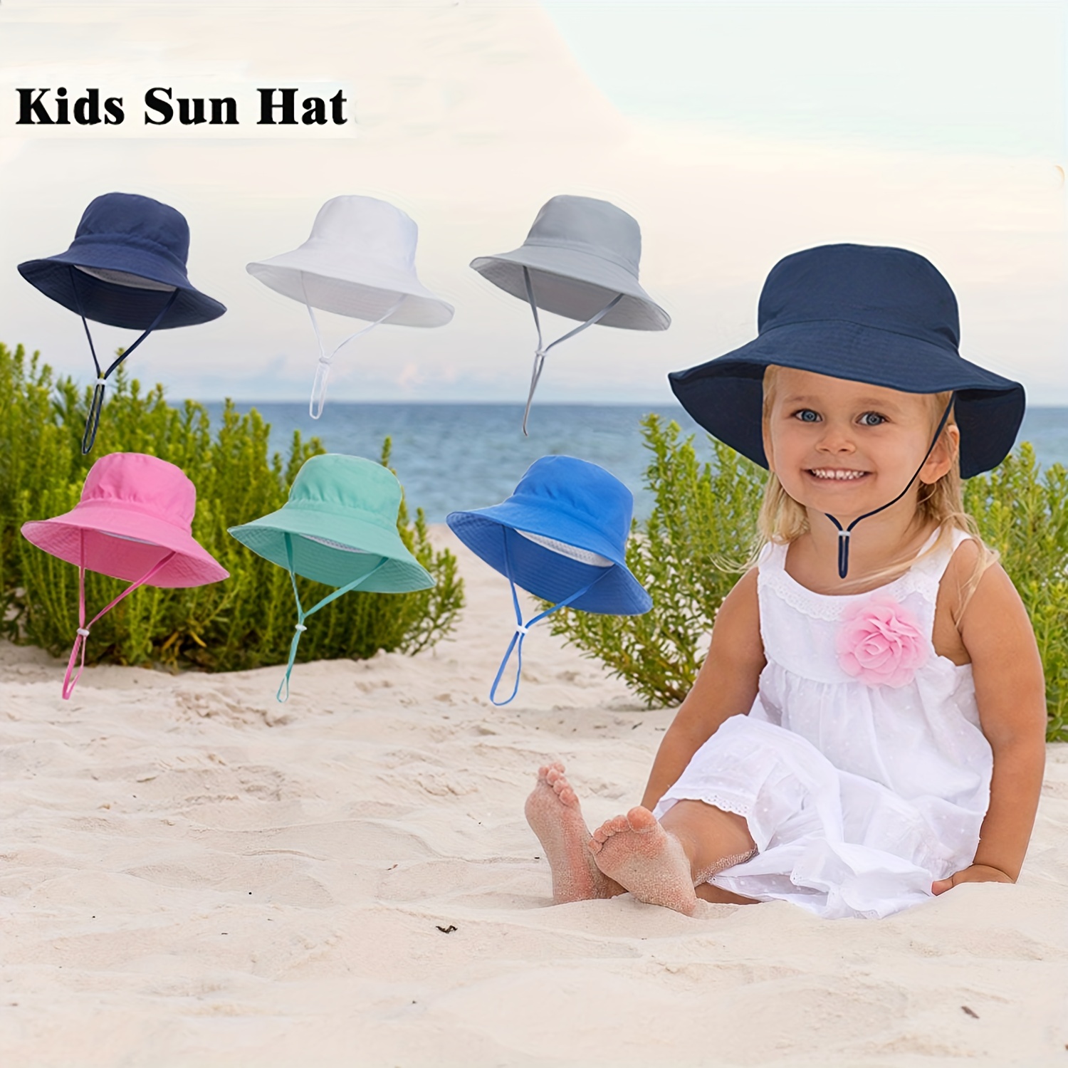 Sunscreen Children's Bucket Hat 2023 Baby Summer Beach Sun Hat Boys and  Girls Big Brim Sun Hat - AliExpress