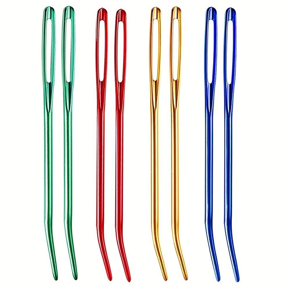 Wholesale Steel Wire Stainless Steel Circular Knitting Needles and Random  Color Plastic Tapestry Needles 