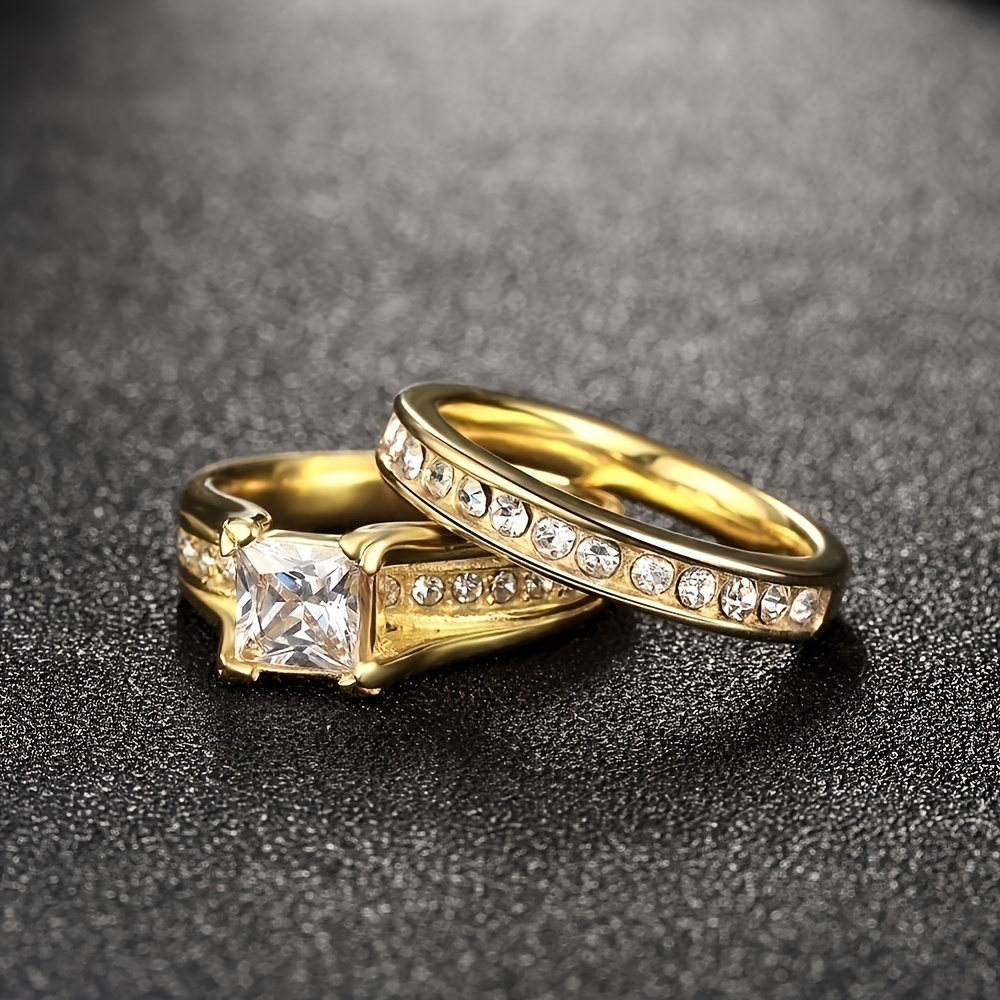 Male and female hot sale promise rings