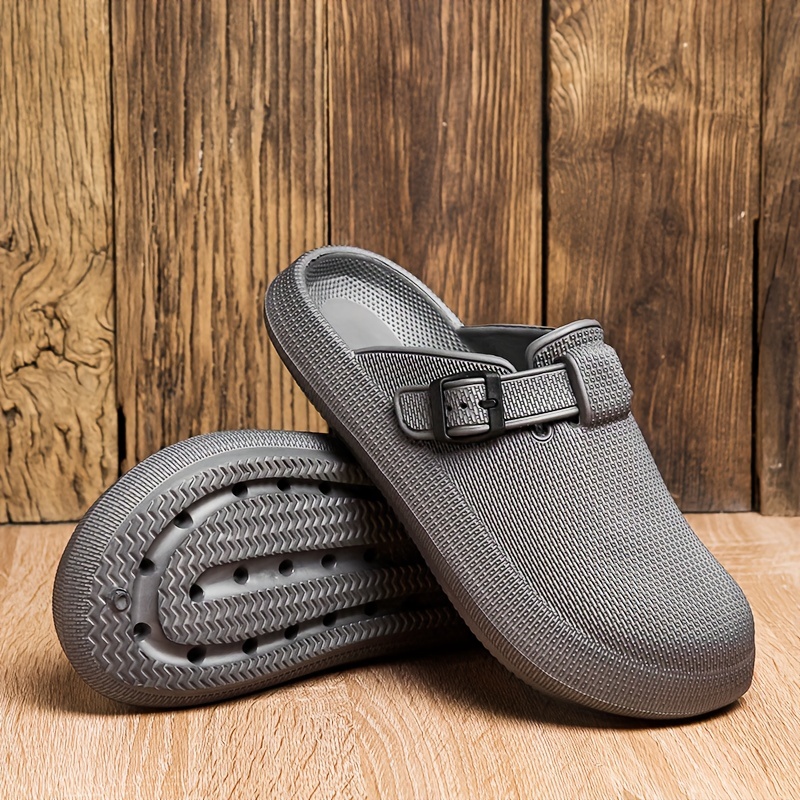 Men's Quick Dry Adjustable Buckle Strap Slip On Clogs