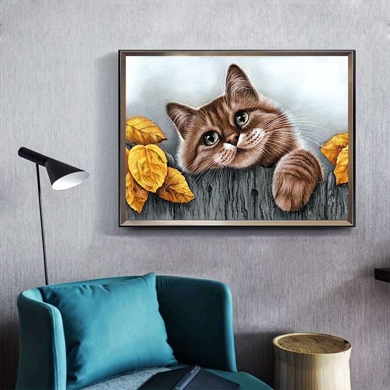 5d Diamond Painting Kit Abstract Animals Art Canvas - Temu