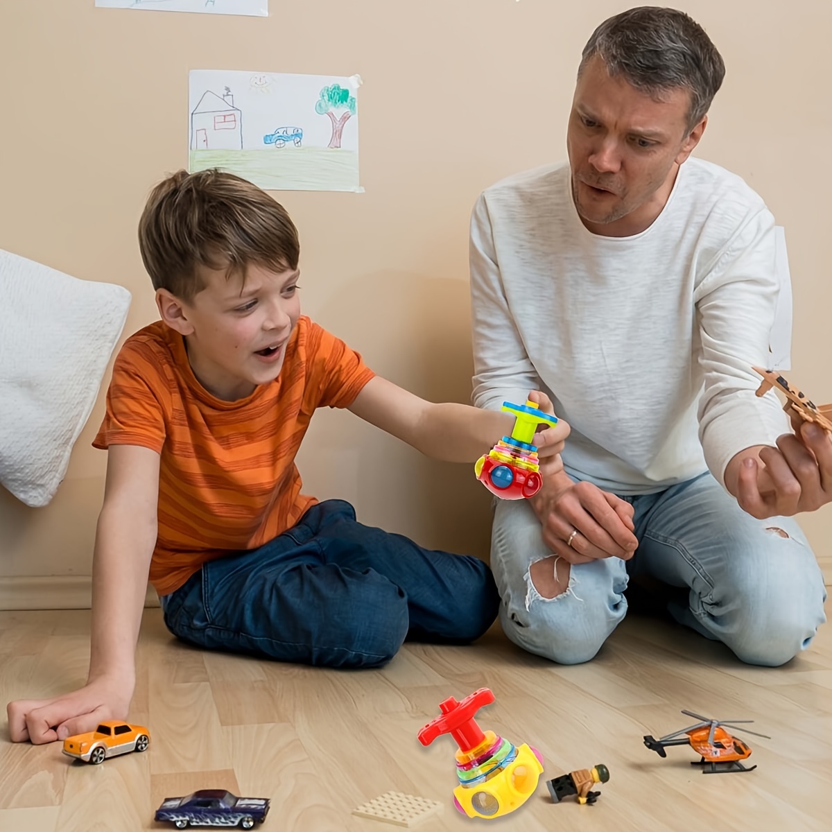 Trompos iluminados,Juguete giroscópico Intermitente para niños - Juguete  Giratorio Escritorio, Juguete giroscópico Plano, Juguete Cuerda para niños,  Juguetes educativos para Nupaque : : Juguetes y juegos