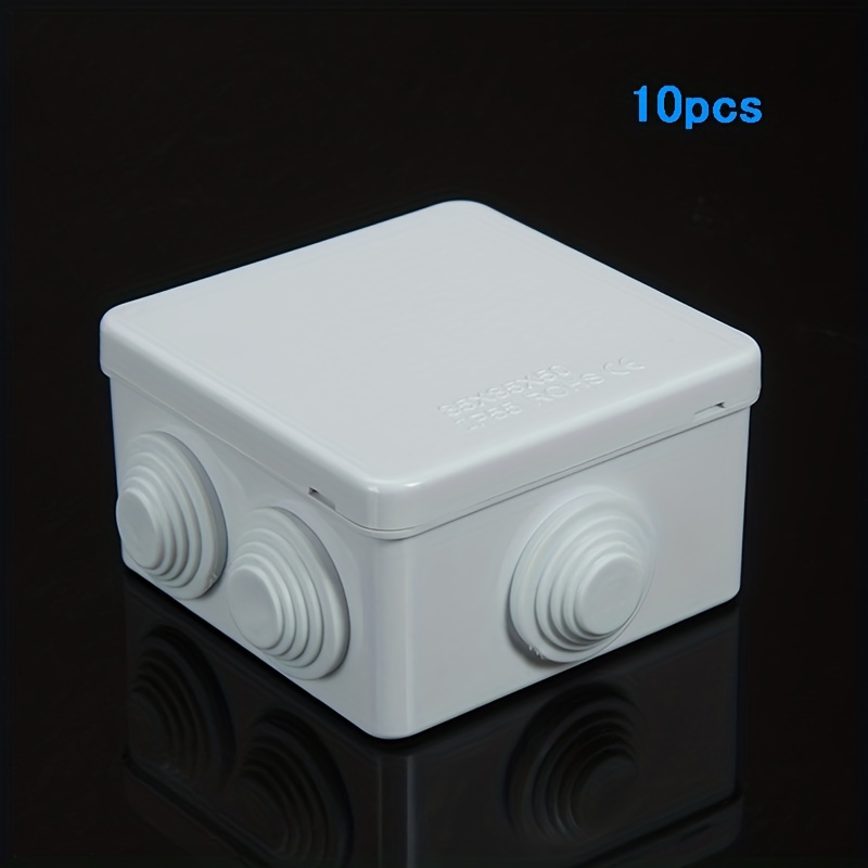 Caja de enchufe de interruptor de 4 colores 86 tipo 35, 40, 50mm, caja de  conexiones de superficie de pared Premium, montaje en pared Blanco, Negro, Gris