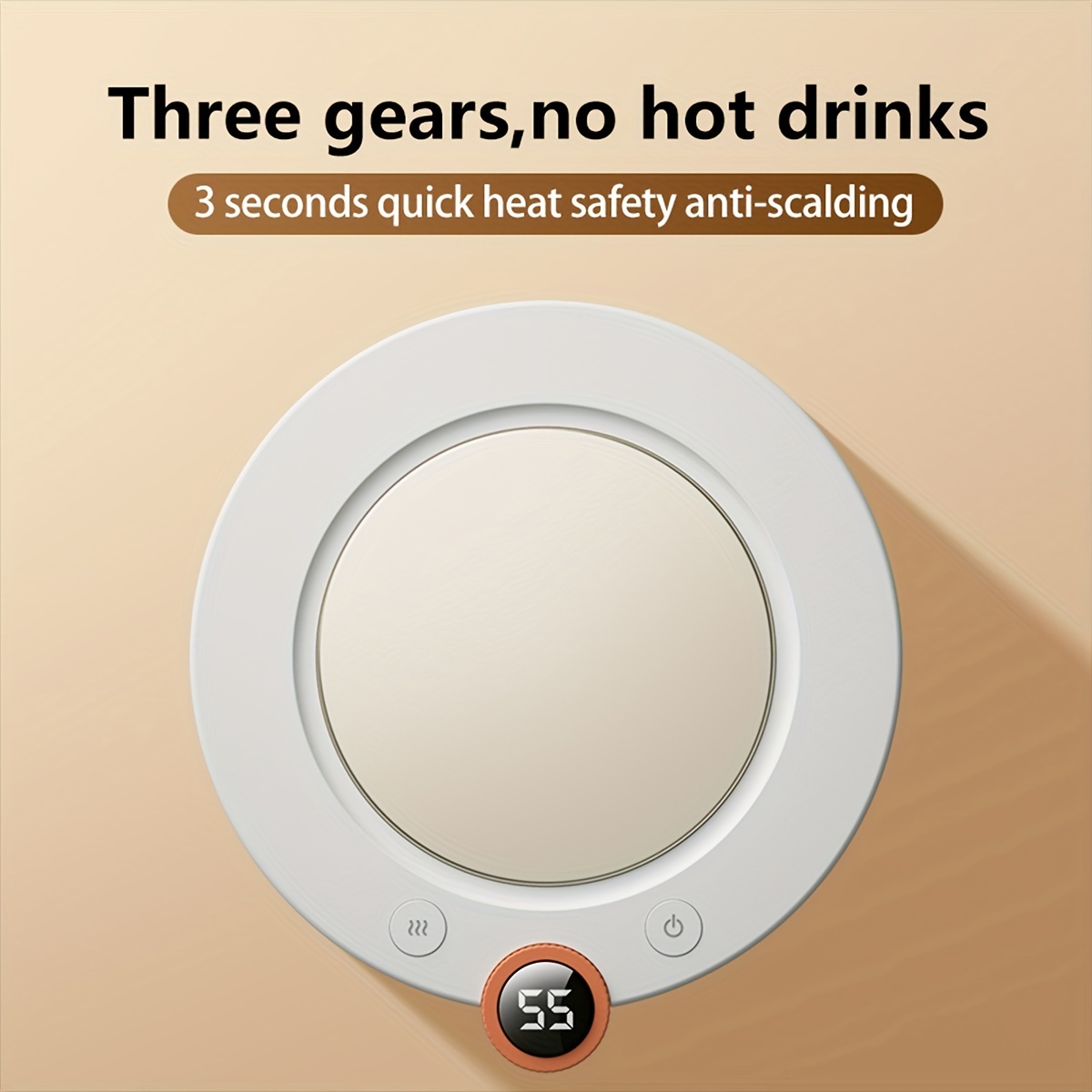 55 Degree Smart Constant Temperature Coaster Constant - Temu