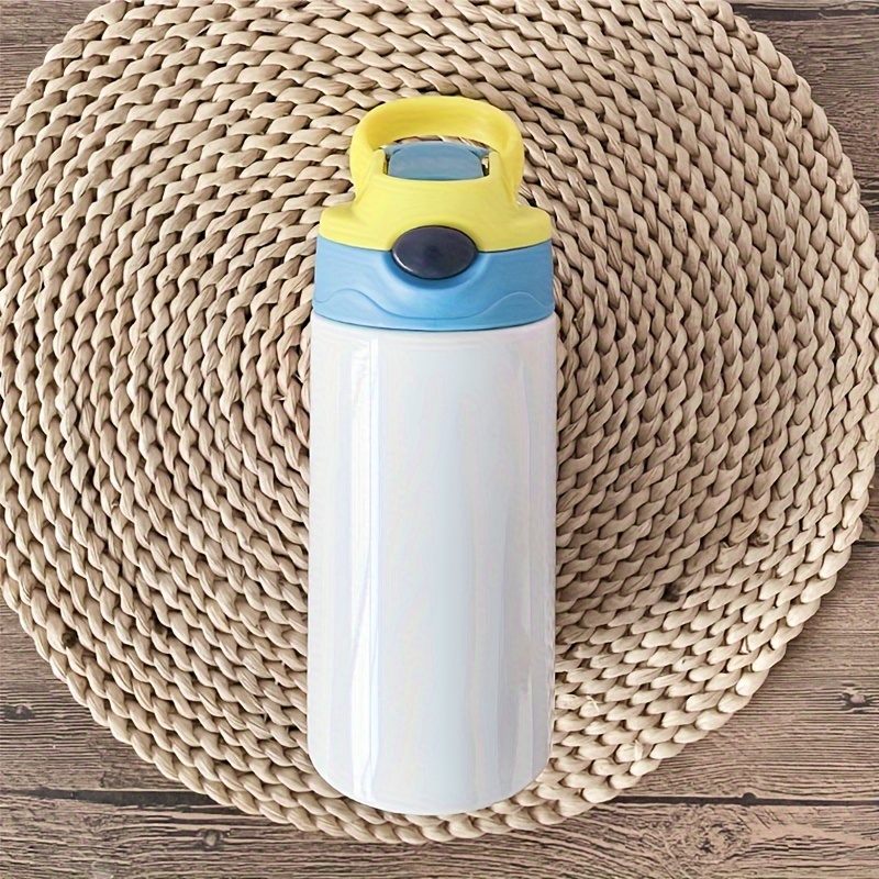 Kids Water Bottle 12oz Stainless Steel w/ Straw Vacuum Double Wall Insulated  Cup