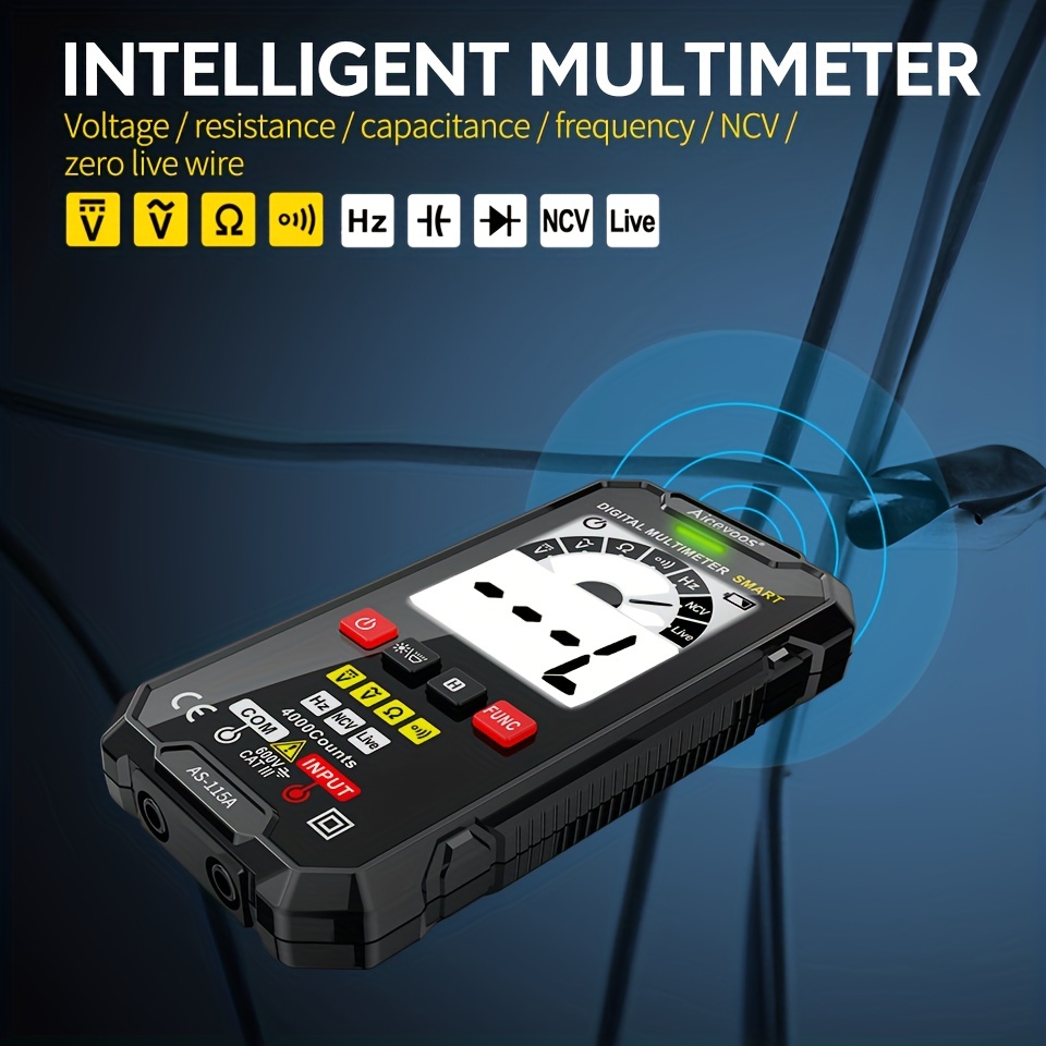 Multimètre numérique intelligent testeur de multimètre Portable