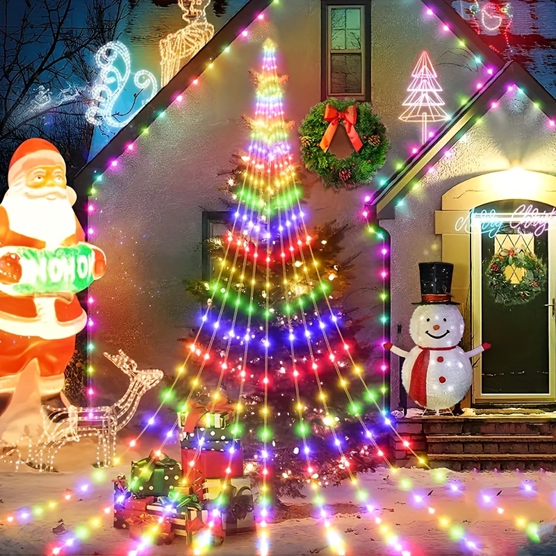 Guirlande lumineuse LED de Noël Guirlande lumineuse USB intérieure  Guirlande lumineuse de porte extérieure Guirlande lumineuse Décoration de  fête de mariage de Noël et du Nouvel An (blanc chaud) 