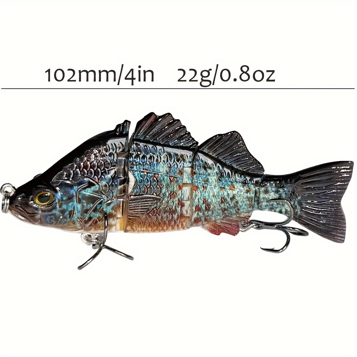 Animated Fishing Lures for Bass Perch Saltwater Multi Jointed Swimbait  Fishing Gear Hard Baits Freshwater Trout Crappie Lifelike Slow Sinking  Bionic Swimming Lure Kit : : Sporting Goods