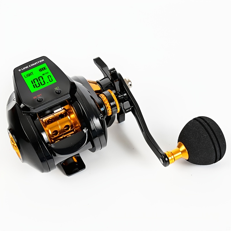 Alomejor Electric Baitcasting Reel with Digital Display Manual Fishing  Wheel 9 Gear Magnetic Brake Rechargeable Baitcast(Right) : :  Sports & Outdoors