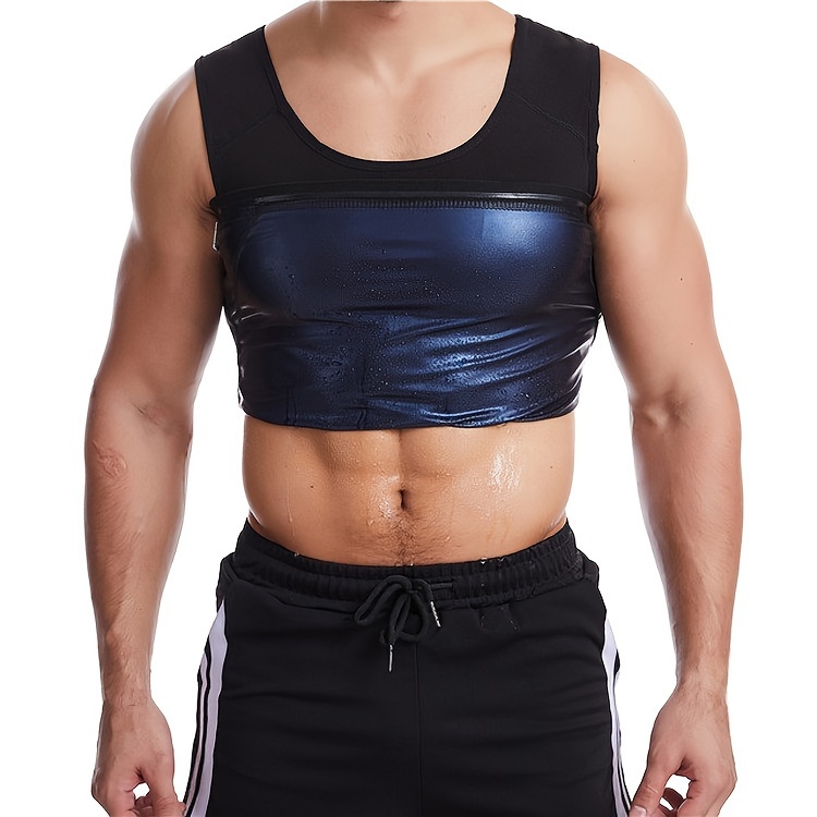 Men's Sauna Vest Workout Sweat Tank Top Waist Trainer Men - Temu