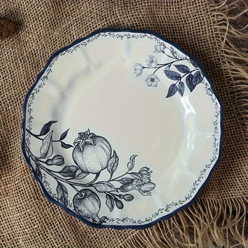 56 pcs set Azul & Branco Da Porcelana Cerâmica Jogo de Jantar Louça  Utensílios de Restauran…