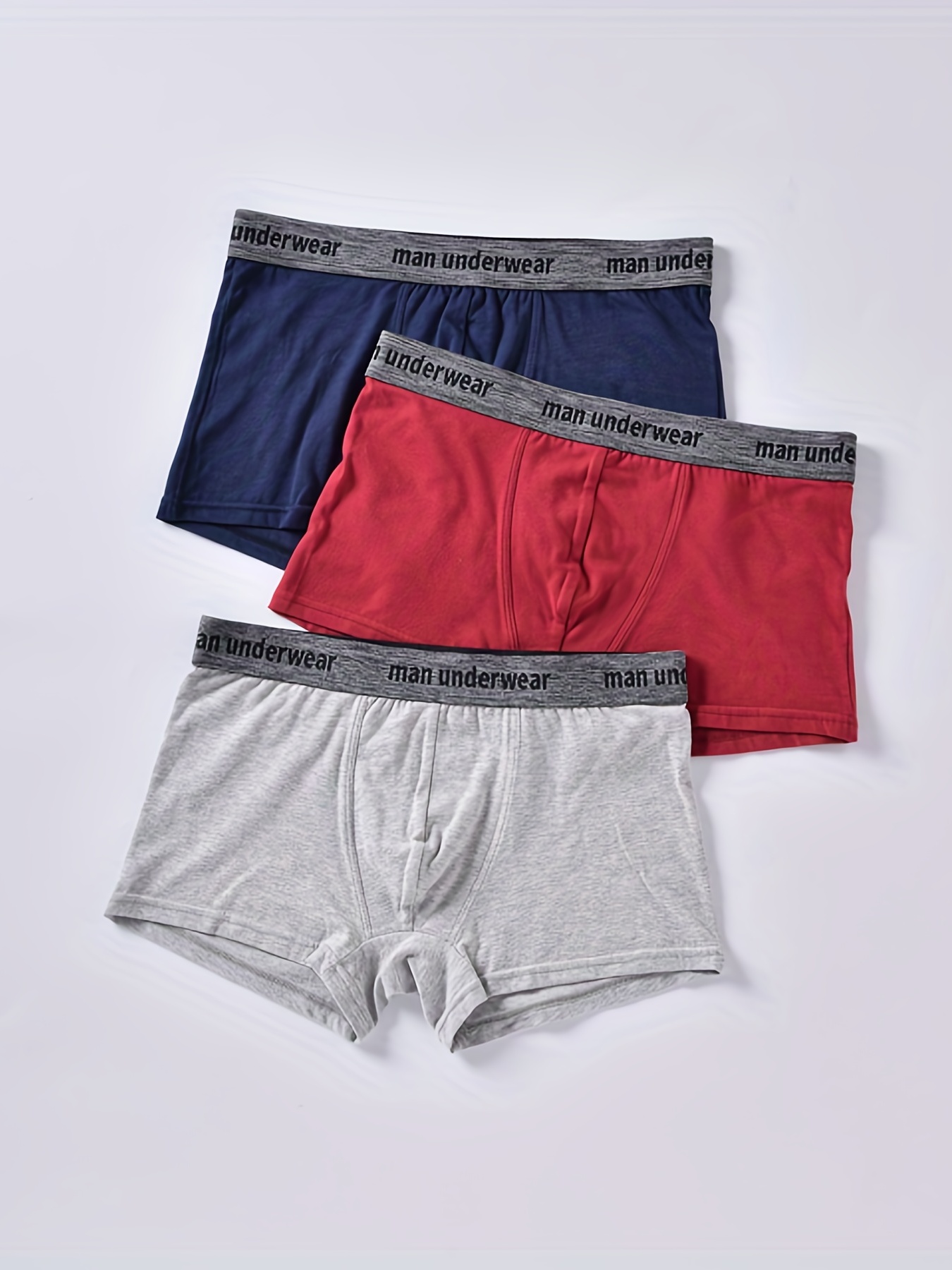 Men's Breathable Trunks Underwear Personalized Boxer Brief Hello