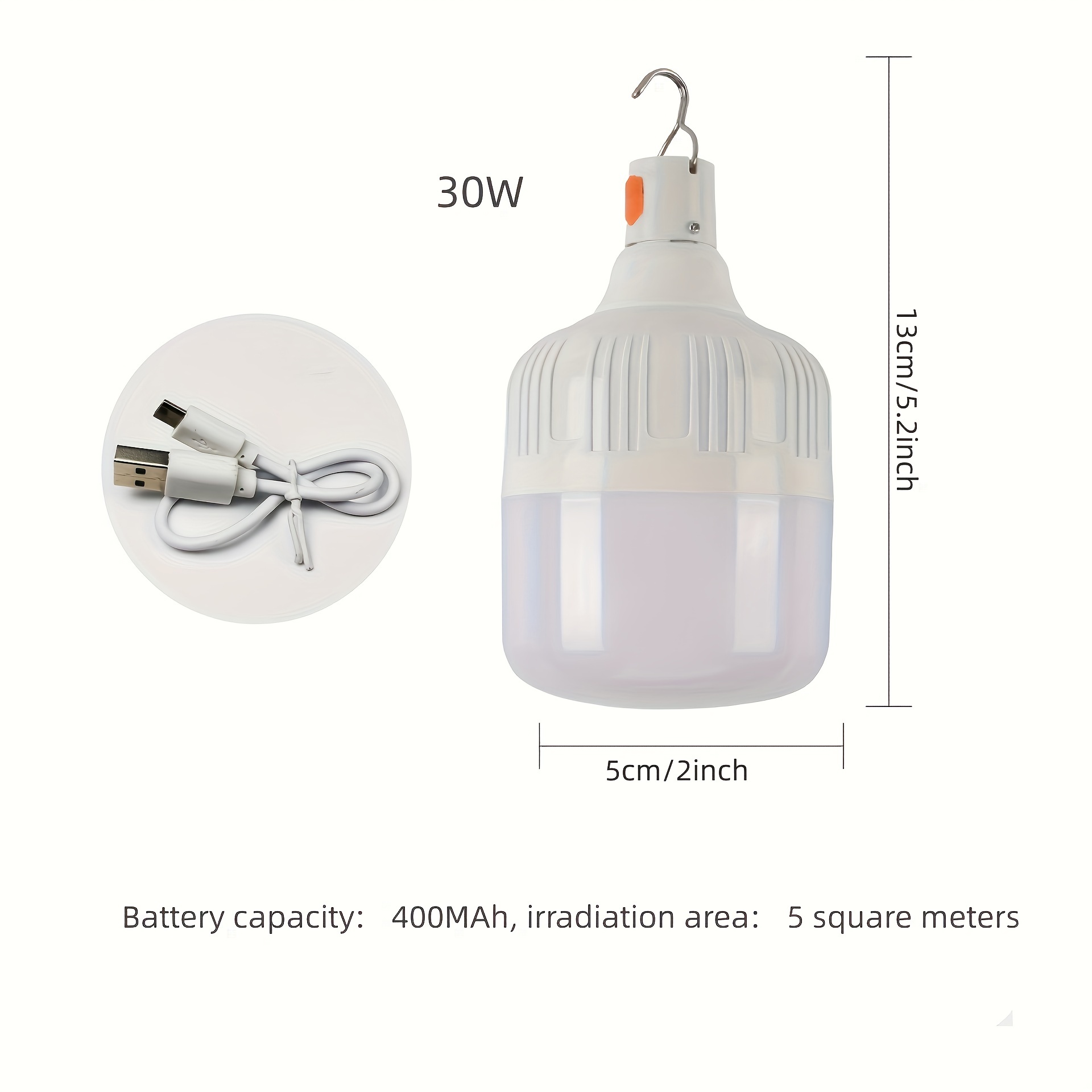 Usb rechargeable 2024 light bulb