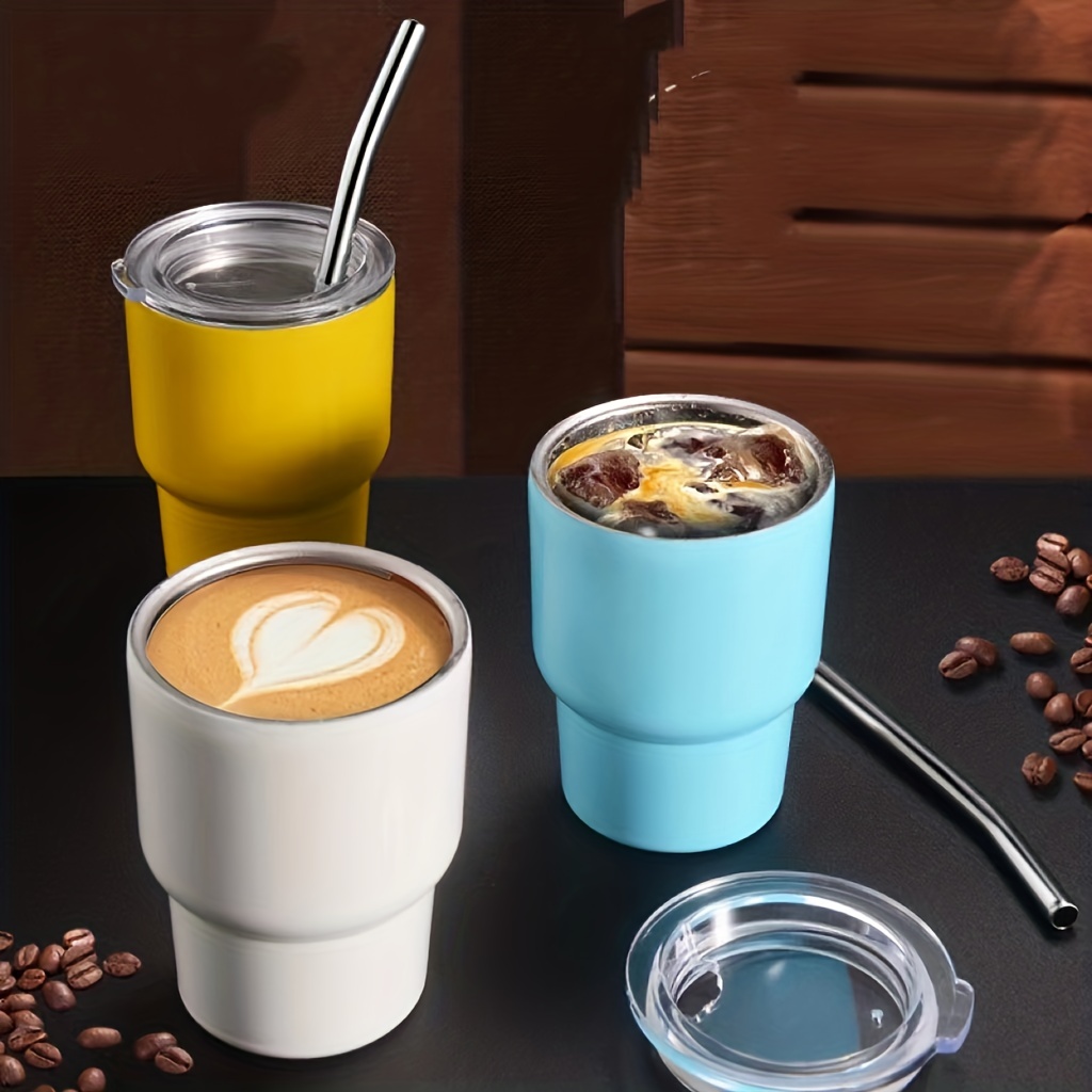 1pc Double Walled 316 Stainless Steel Insulated Coffee Cup Mini