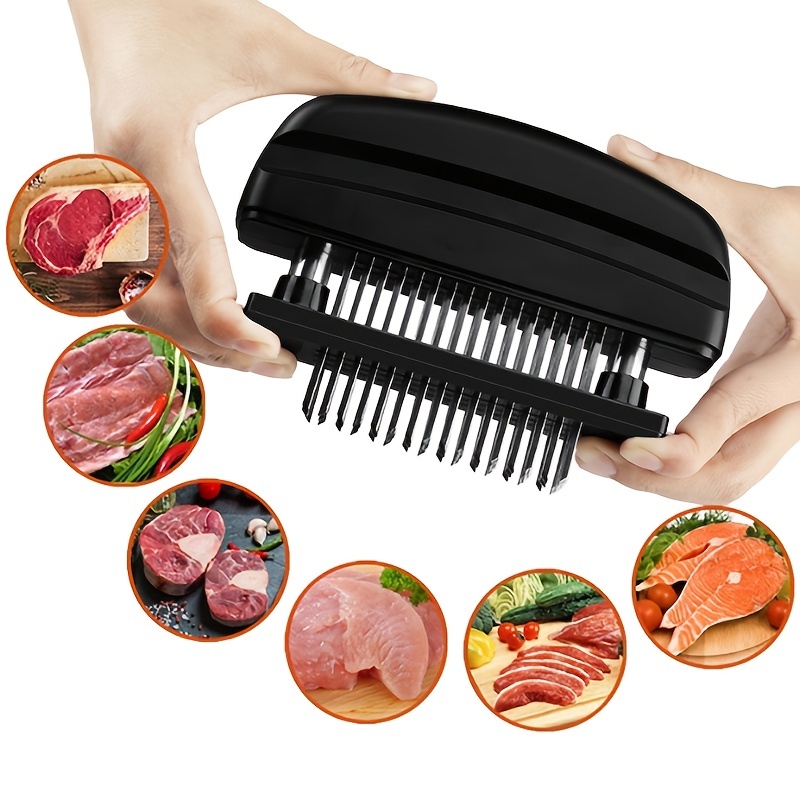 48-Stainless Steel Blade Meat Tenderizer Food Grade Plastic Meat & Poultry  Tools