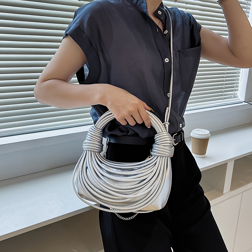 Women's Retro Luxury Solid Color Small Shoulder Bag Fashion Niche