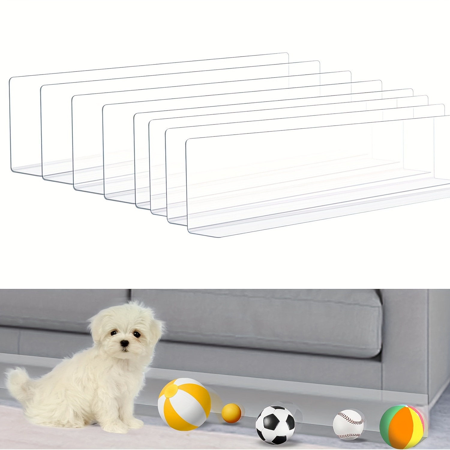  Toy Blocker for Under Couch, Under Bed Blocker for