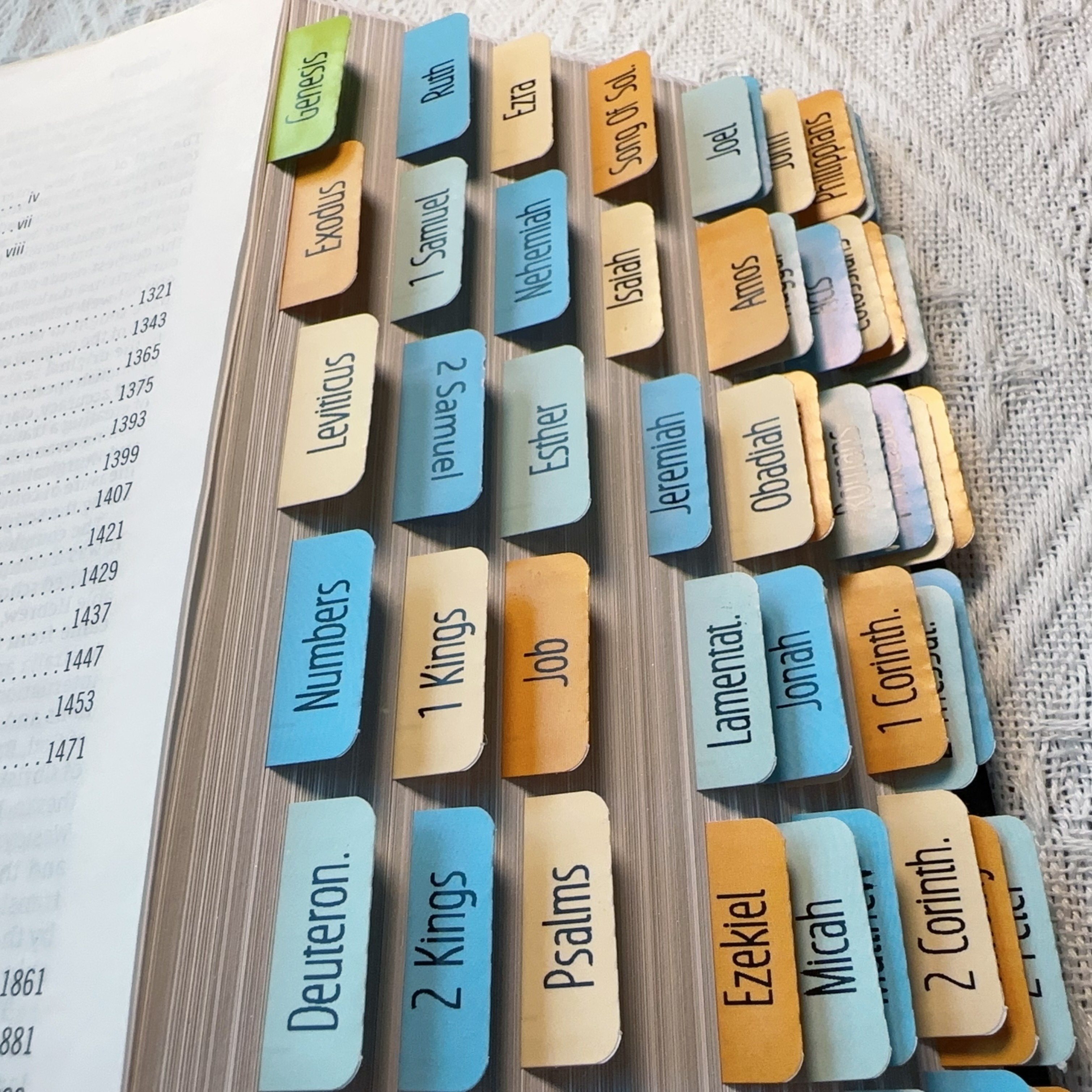 Bible Index Tabs Stickers (roll Pack) Faith Classification - Temu